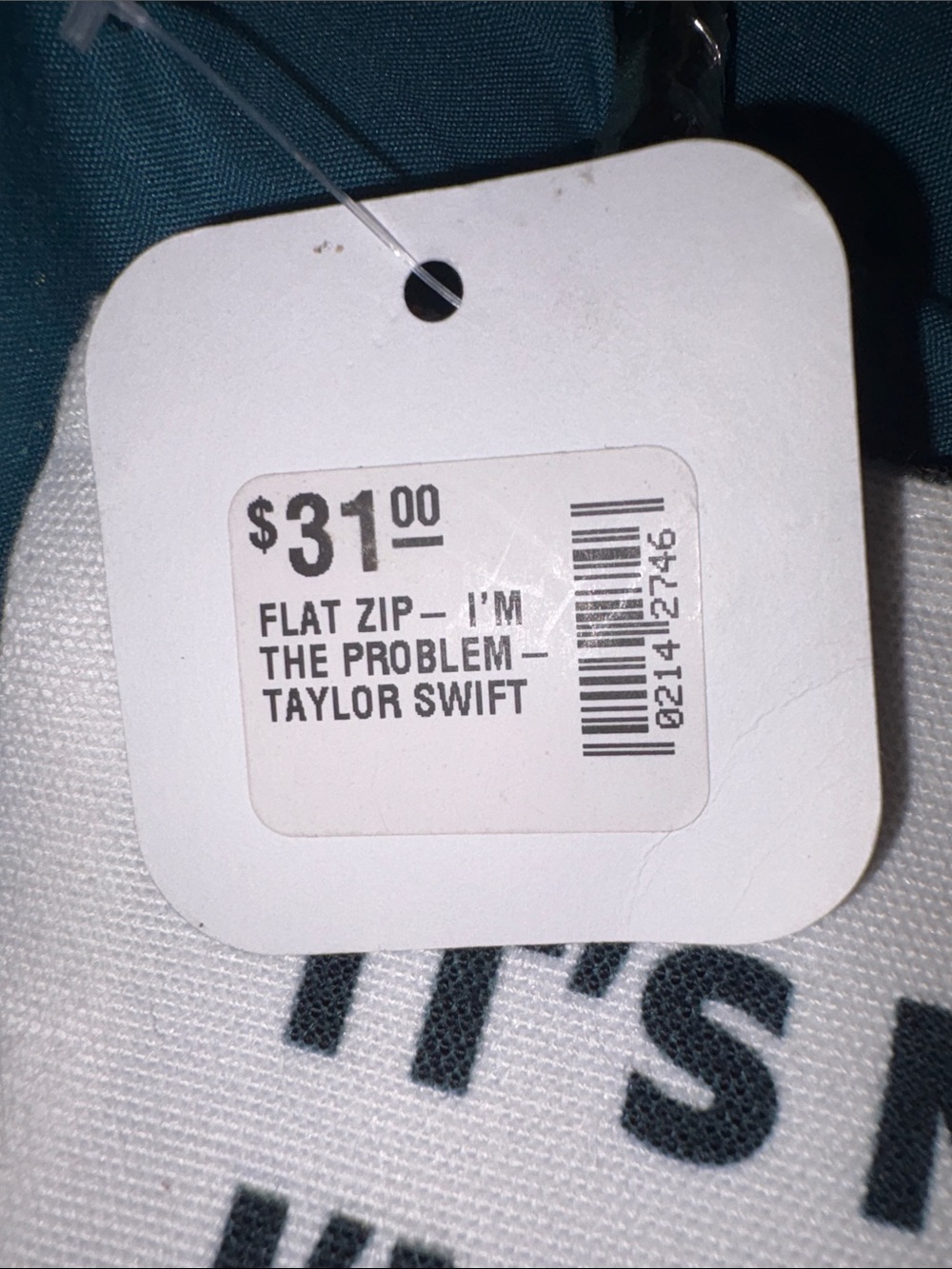 Taylor Swift Flat Zip “I’m the problem” bag - Picture 3 of 9
